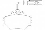 Комплект тормозных колодок WAGNER WBP21100A