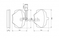 Комплект тормозных колодок BOSCH 0 986 424 267
