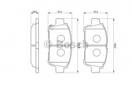 Комплект тормозных колодок BOSCH 0 986 424 803