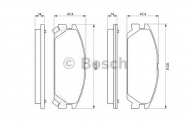 Комплект тормозных колодок BOSCH 0 986 460 936