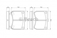 Комплект тормозных колодок BOSCH 0 986 460 974