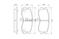 Комплект тормозных колодок BOSCH 0 986 460 979
