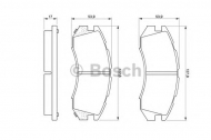 Комплект тормозных колодок BOSCH 0 986 460 984