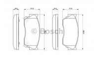 Комплект тормозных колодок BOSCH 0 986 460 997
