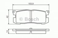 Комплект тормозных колодок BOSCH 0 986 461 138