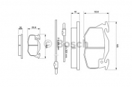 Комплект тормозных колодок BOSCH 0 986 461 763