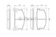 Комплект тормозных колодок BOSCH 0 986 468 670