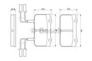 Комплект тормозных колодок BOSCH 0 986 469 441