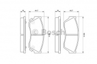 Комплект тормозных колодок BOSCH 0 986 493 340