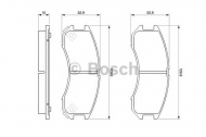Комплект тормозных колодок BOSCH 0 986 493 790