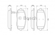 Комплект тормозных колодок BOSCH 0 986 494 064