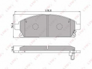 Комплект тормозных колодок LYNXauto BD-5704