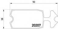 Комплект тормозных колодок HELLA PAGID 8DB 355 005-881