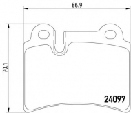Комплект тормозных колодок HELLA PAGID 8DB 355 011-861