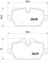 Комплект тормозных колодок HELLA PAGID 8DB 355 020-111