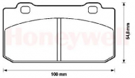 Комплект тормозных колодок BENDIX 571314B