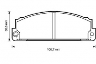 Комплект тормозных колодок BENDIX 571362B