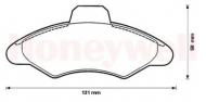 Комплект тормозных колодок BENDIX 571726B