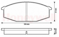 Комплект тормозных колодок BENDIX 572316B