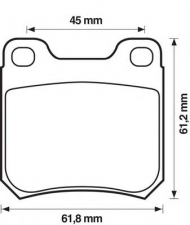 Комплект тормозных колодок BENDIX 571389B