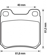 Комплект тормозных колодок BENDIX 571390B