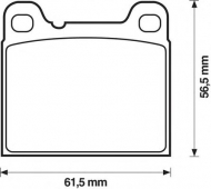 Комплект тормозных колодок BENDIX 571417B