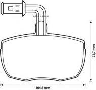 Комплект тормозных колодок BENDIX 571444B