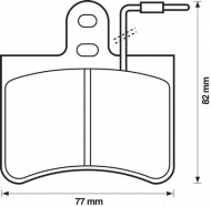 Комплект тормозных колодок BENDIX 571907B