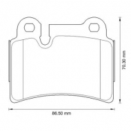 Комплект тормозных колодок BENDIX 573297B