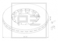 Тормозной диск PE Automotive 106.203-80A