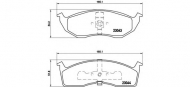 Комплект тормозных колодок BREMBO P 11 008