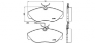 Комплект тормозных колодок BREMBO P 23 068