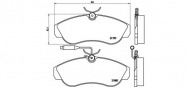 Комплект тормозных колодок BREMBO P 23 069