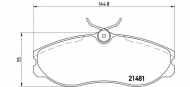 Комплект тормозных колодок BREMBO P 24 039