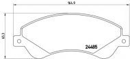 Комплект тормозных колодок BREMBO P 24 065