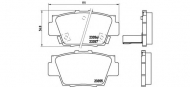 Комплект тормозных колодок BREMBO P 28 040