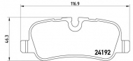 Комплект тормозных колодок BREMBO P 44 013