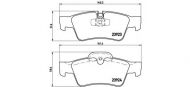 Комплект тормозных колодок BREMBO P 50 076
