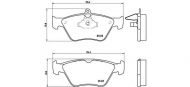 Комплект тормозных колодок BREMBO P 59 019