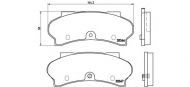 Комплект тормозных колодок BREMBO P 61 011