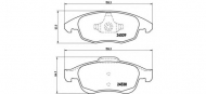 Комплект тормозных колодок BREMBO P 61 083