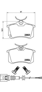 Комплект тормозных колодок BREMBO P 85 066