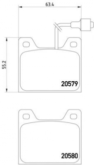 Комплект тормозных колодок MINTEX MDB1146