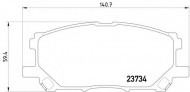 Комплект тормозных колодок MINTEX MDB2578