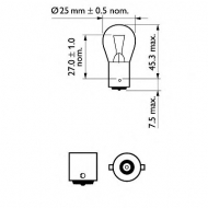 Лампа накаливания PHILIPS 12445CP