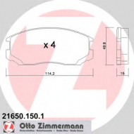 Комплект тормозных колодок ZIMMERMANN 21650.150.1