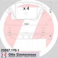 Комплект тормозных колодок ZIMMERMANN 23557.170.1