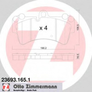 Комплект тормозных колодок ZIMMERMANN 23693.165.1