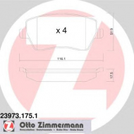 Комплект тормозных колодок ZIMMERMANN 23973.175.1