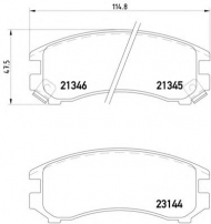 Комплект тормозных колодок HELLA 8DB 355 005-681